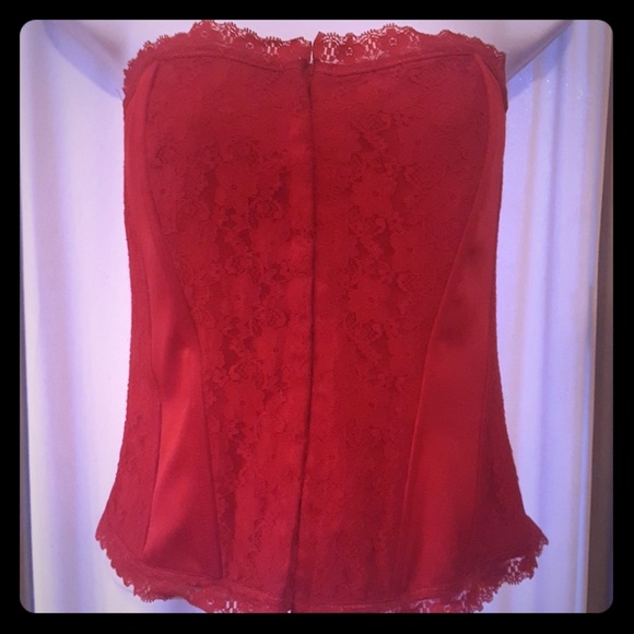 Charlotte Russe Other - Charlotte russe corset size large red lace